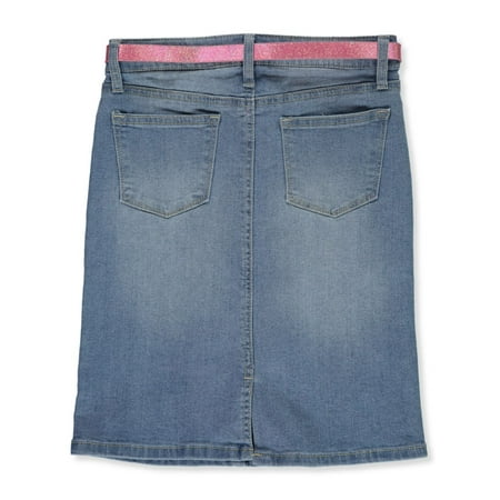 Cookies Brand Girls Belted Denim Pencil Skirt
